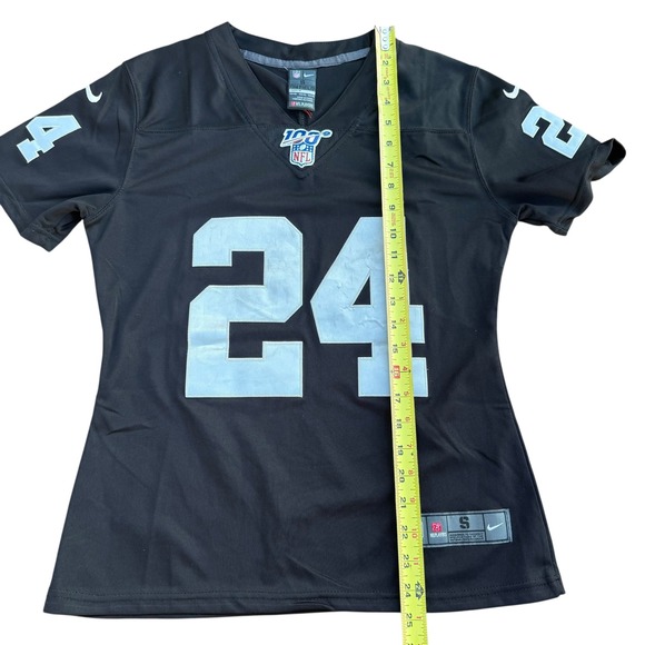 Nike‎ Las Vegas Raiders Abram 24 NFL Jersey Kids Small Football Black - Picture 6 of 9